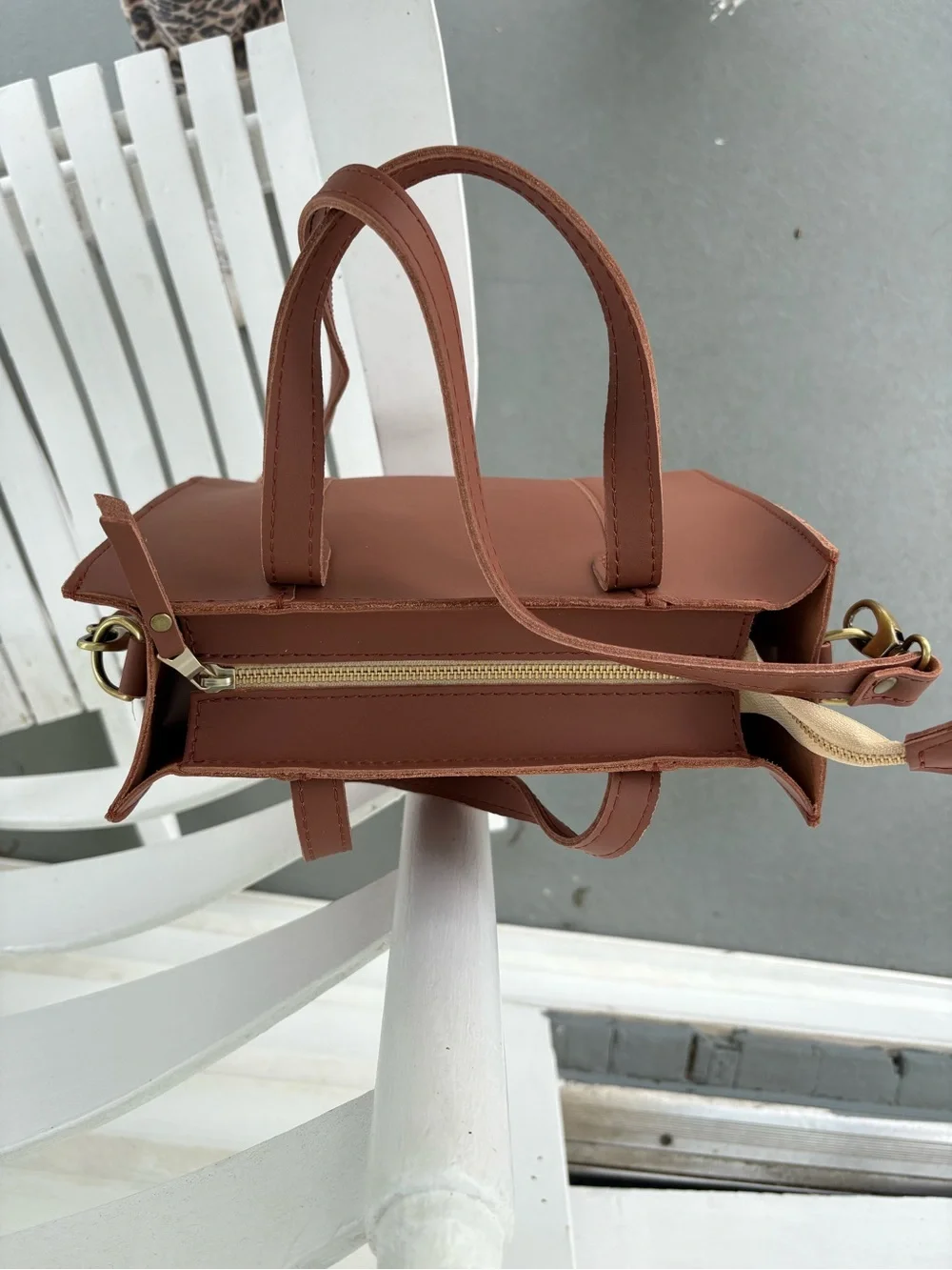 Portland Leather Lola Tote in Sun-kissed - Picture 4 of 5